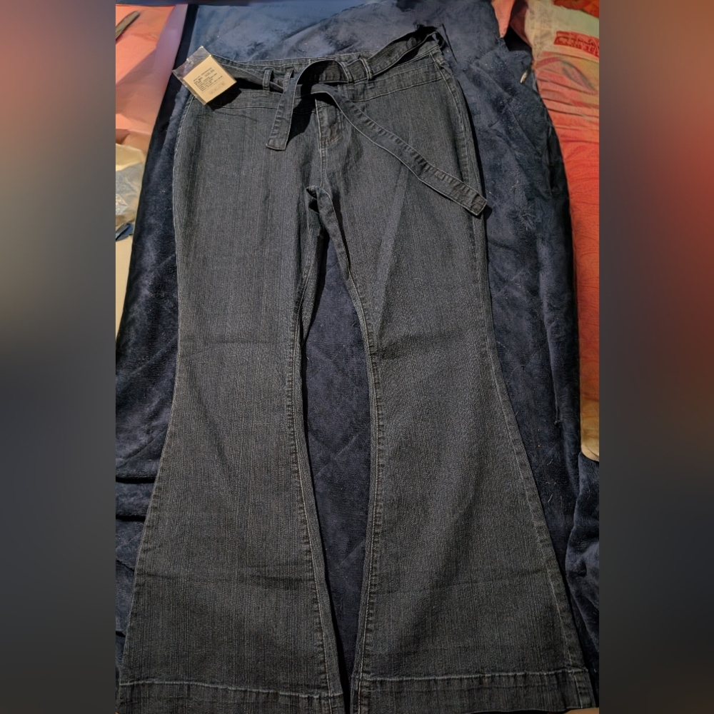 Dark Gray Flared Jeans